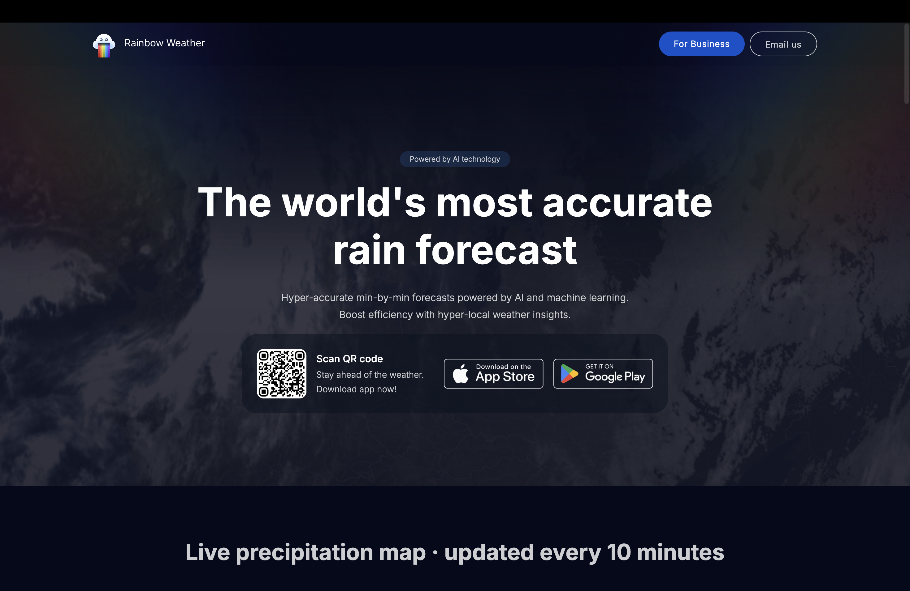 Rainbow Weather - 基于机器学习的超高精度分钟级全球降水雷达与气象短临预报工作台