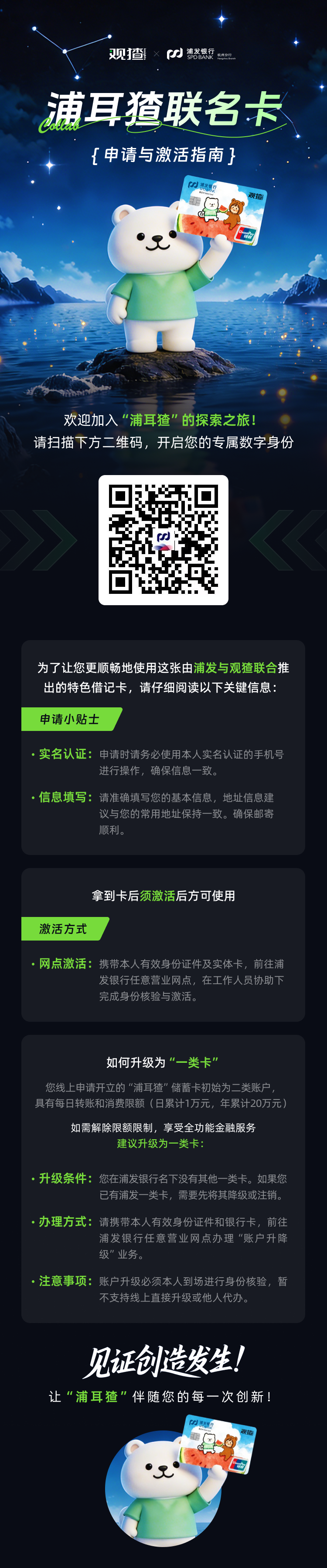 浦耳猹联名卡二维码