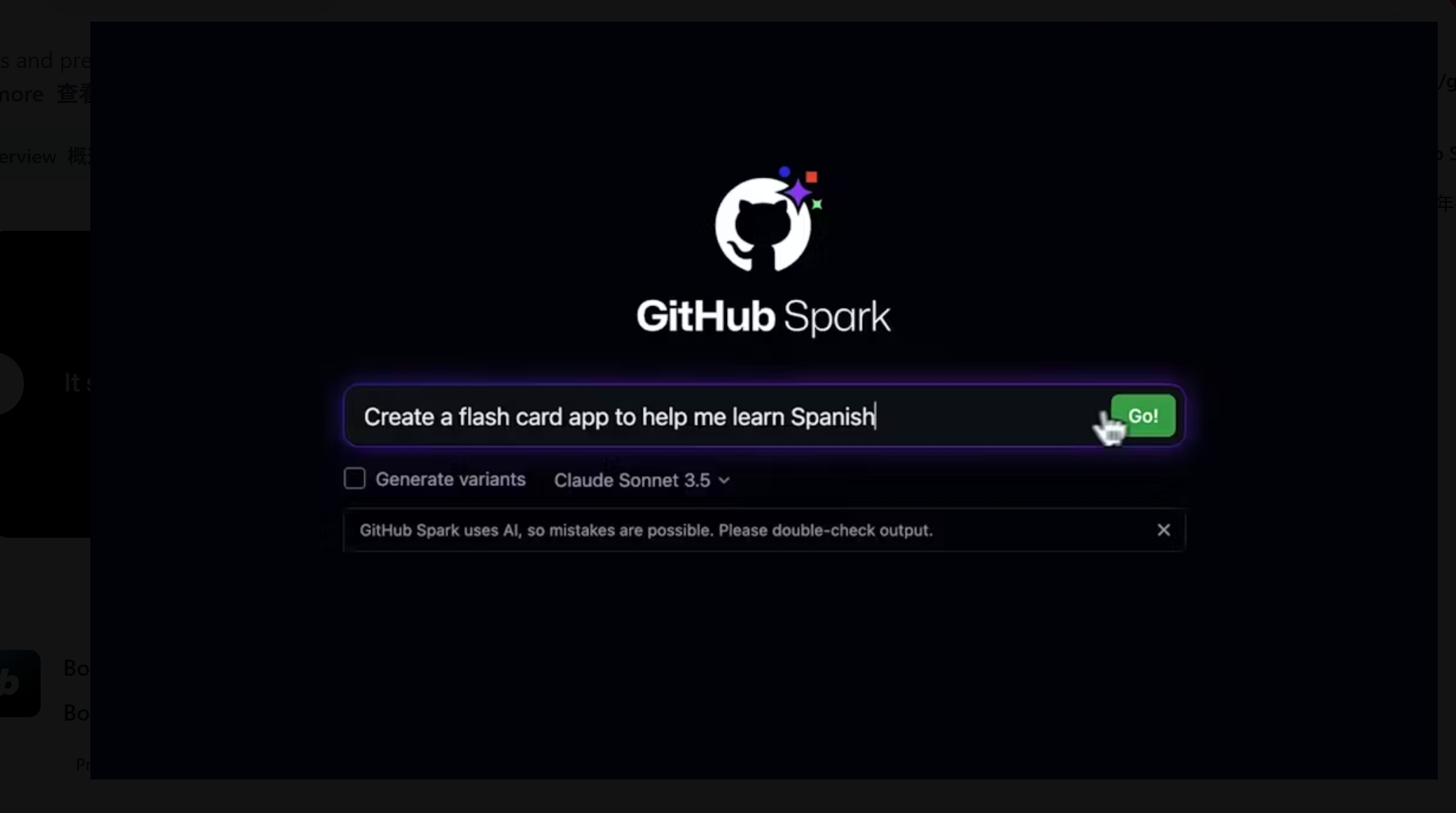 GitHub Spark 1