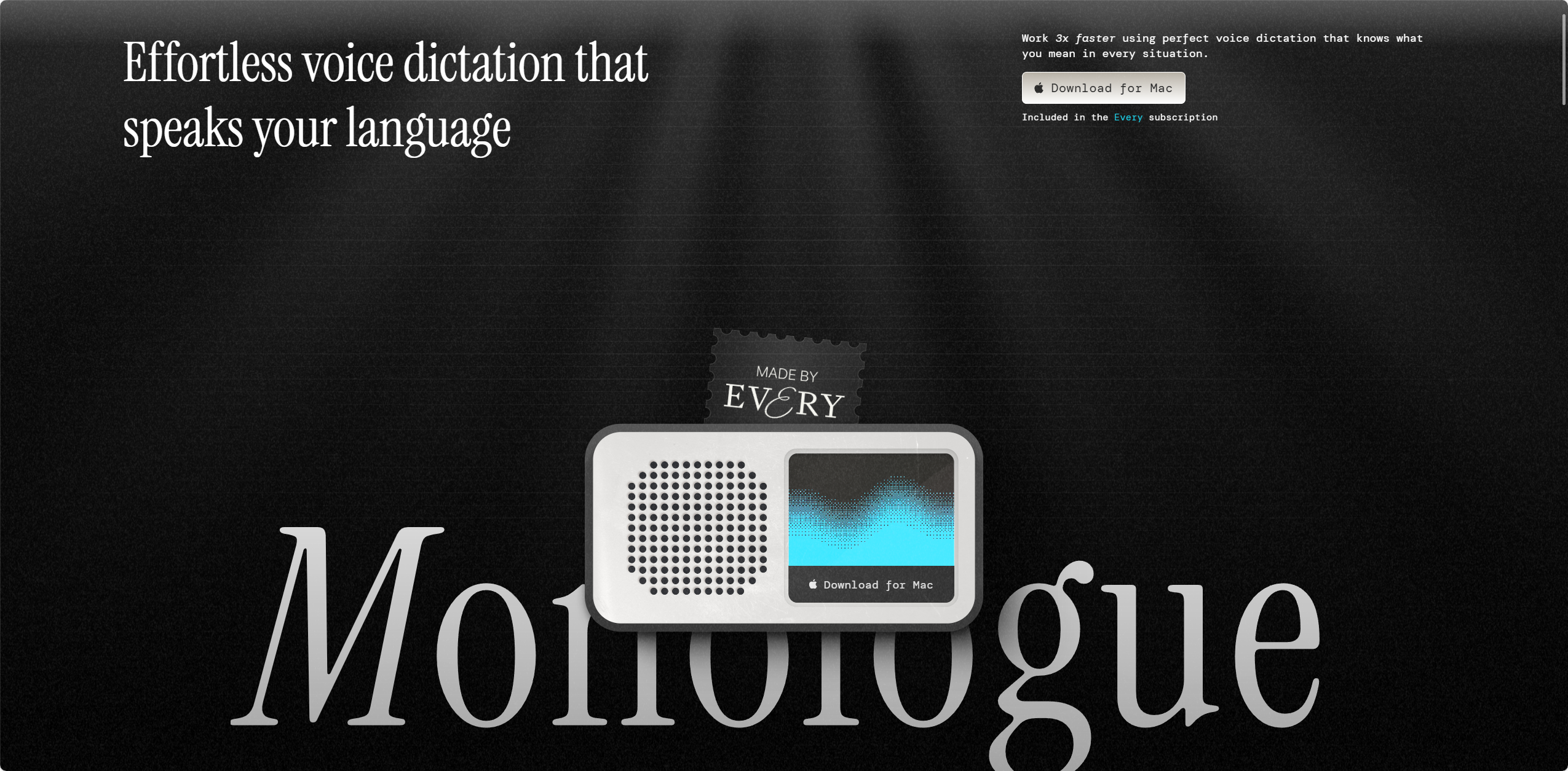 Monologue 1