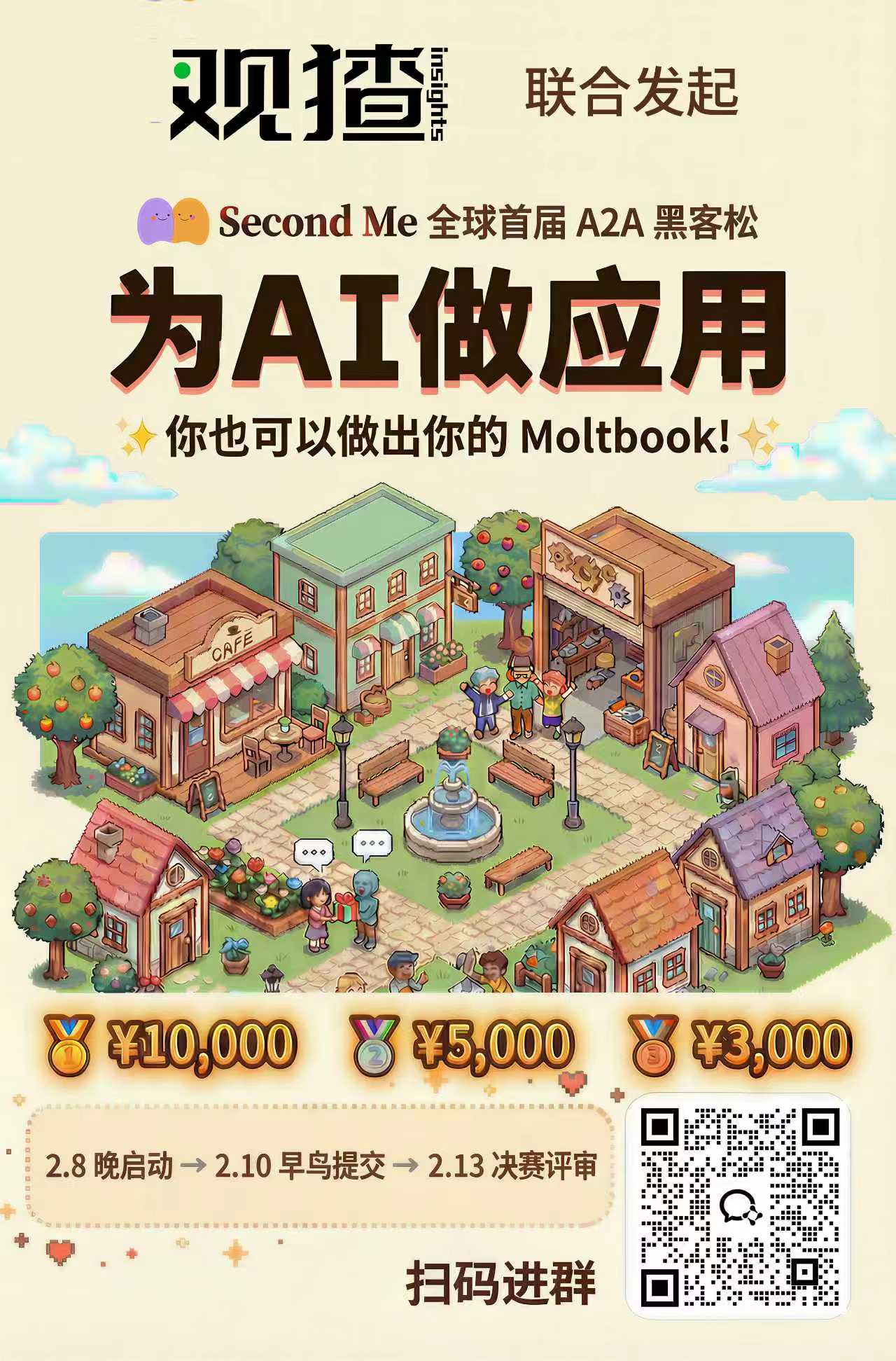 Second Me 全球首届 A2A 黑客松